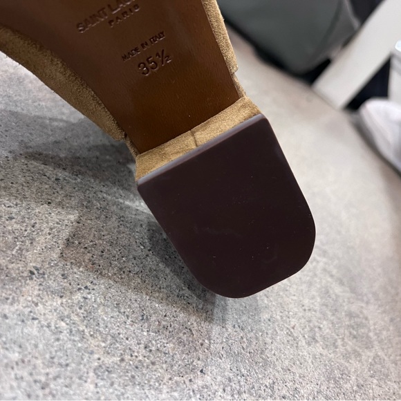 SAINT LAURENT BABIES KNEE HEIGHT GLADITATOR SANDALS - Picture 12 of 13